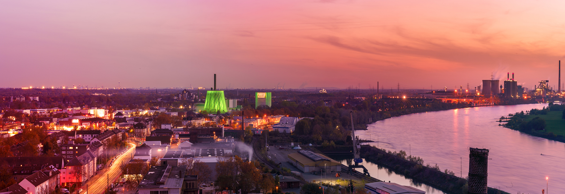 Skyline von Duisburg