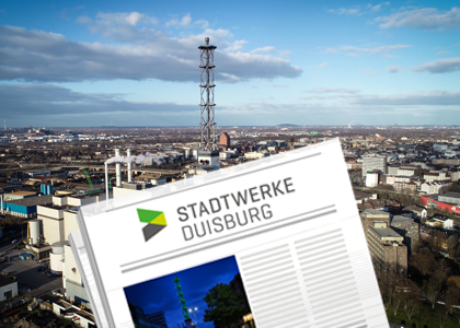 Zeitungsauschnitt mit Medieninfo