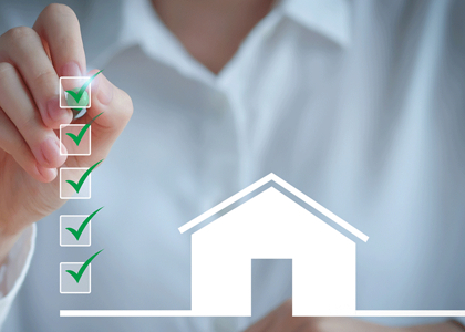 Grafik eines Wohnhauses