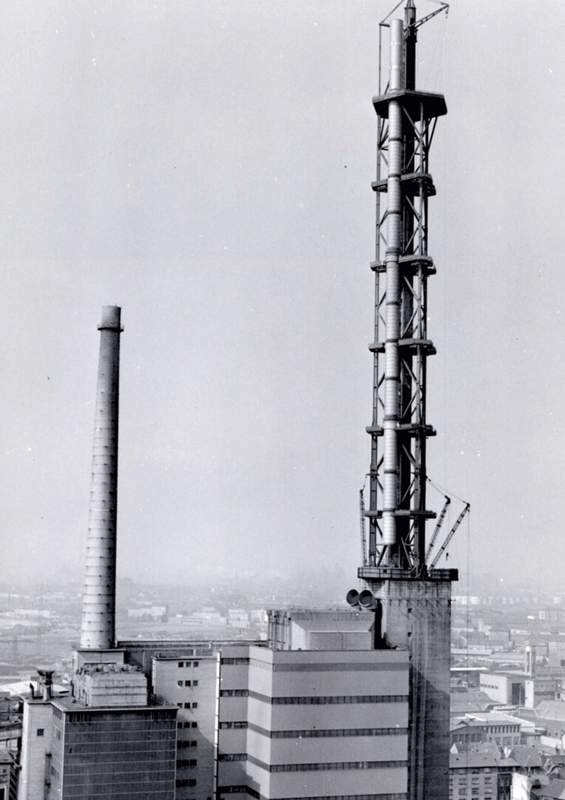 Der fertiggestellte Stadtwerketurm