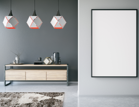 Hell und dunkel gestrichene Wände